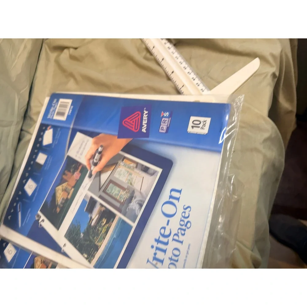 Lot of 6 Avery Write-On Photo Pages 10-Pack 74416 3-Ring Binder Archival 60ct